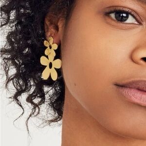 Madewell Flower Power Statement Earrings NEW